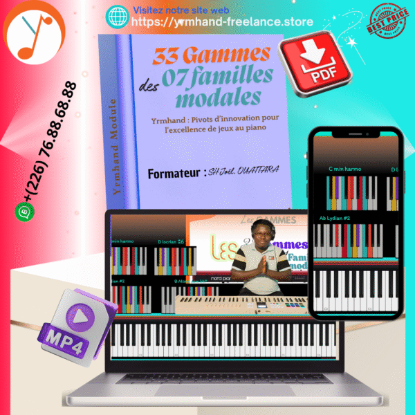 Les 33 gammes des 07 familles modales